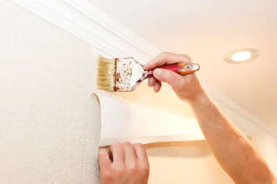 Pose de papier peint à Villossanges — revêtements muraux et toiles de verre